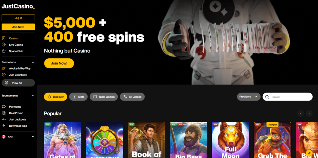 just casino canada